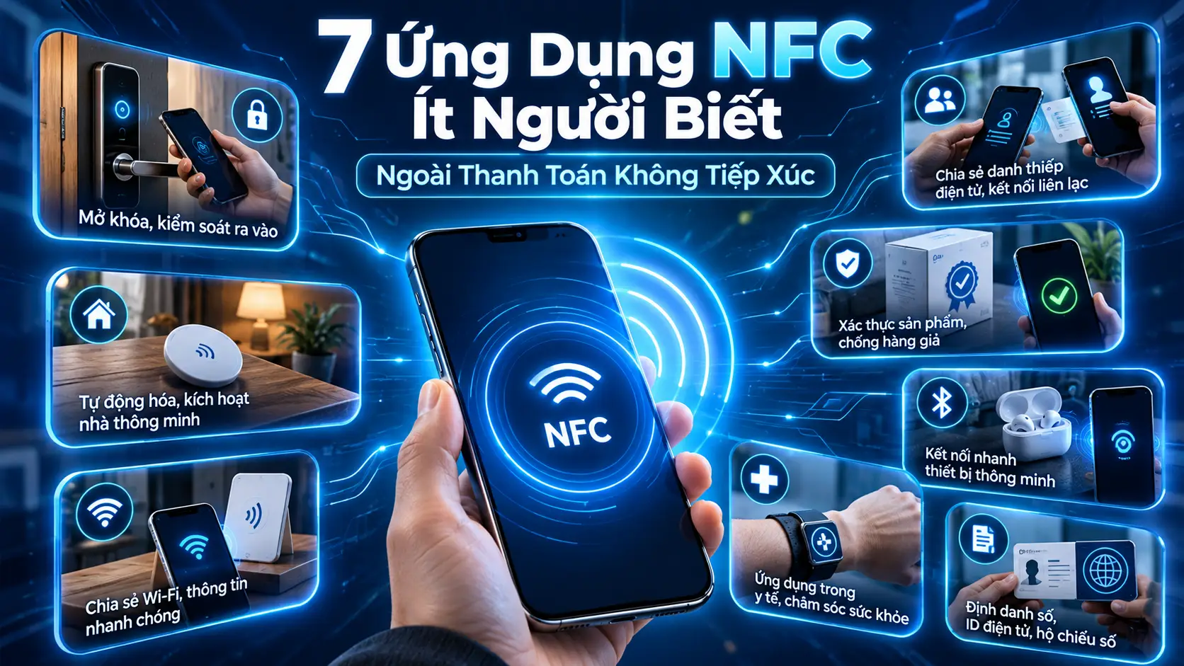 7 Ứng Dụng NFC Ít Người Biết Ngoài Thanh Toán Không Tiếp Xúc
