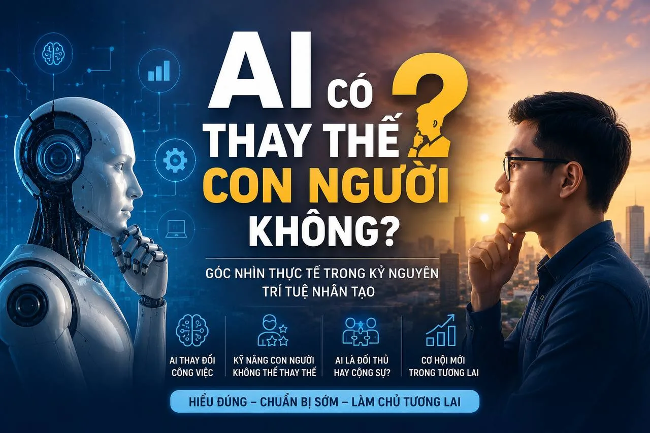 AI có thay thế con người không?