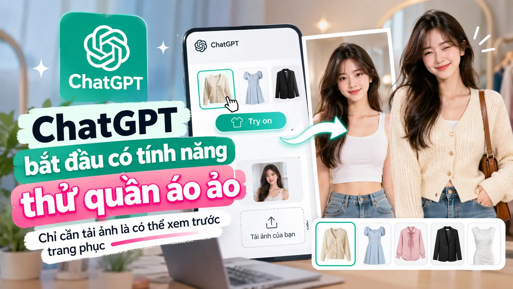 ChatGPT Có Tính Năng Thử Quần Áo Ảo: Chỉ Cần Tải Ảnh Là Có Thể Thử Đồ Bằng AI