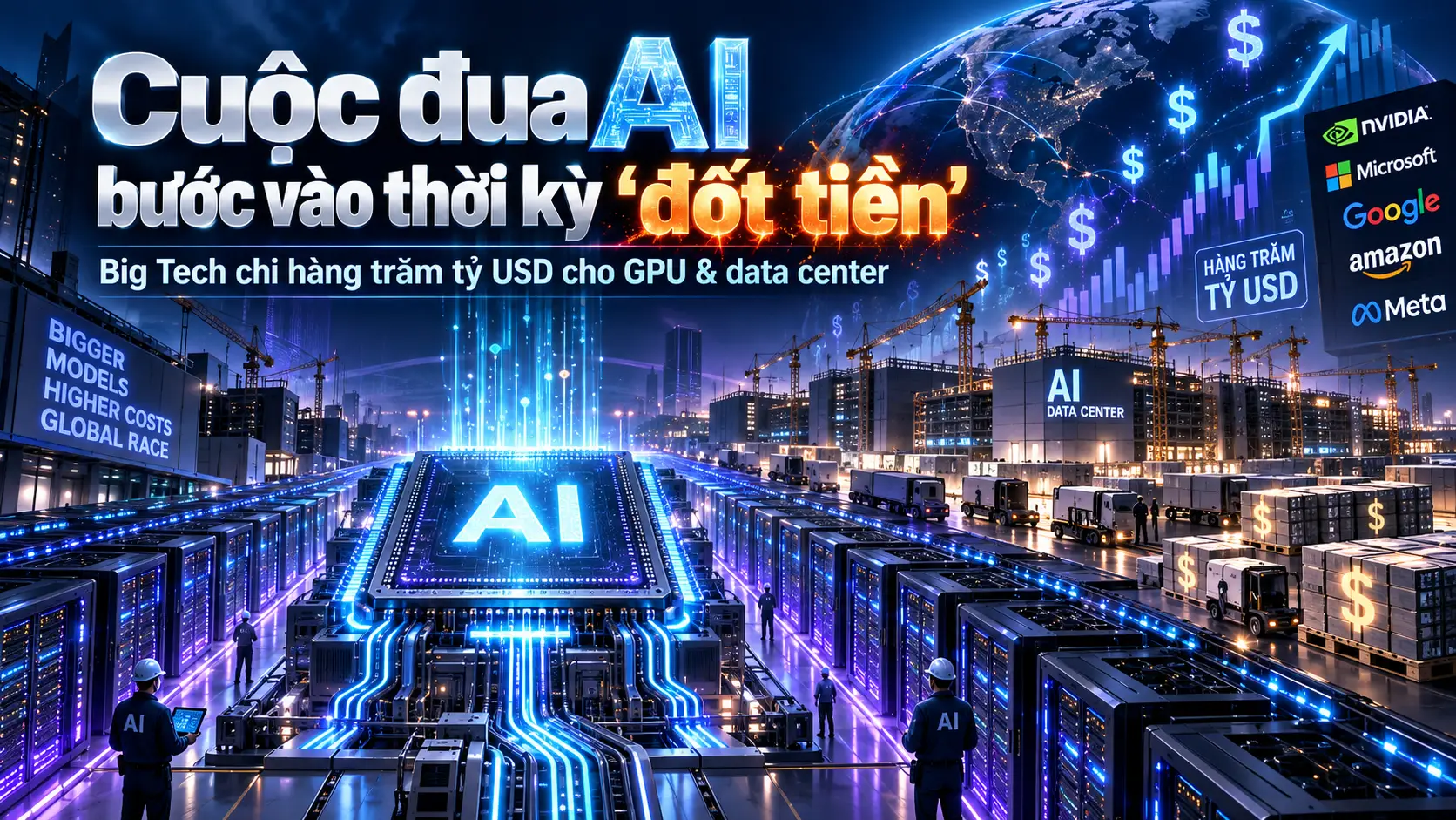 Cuộc đua AI bước vào giai đoạn “đốt tiền” cực lớn