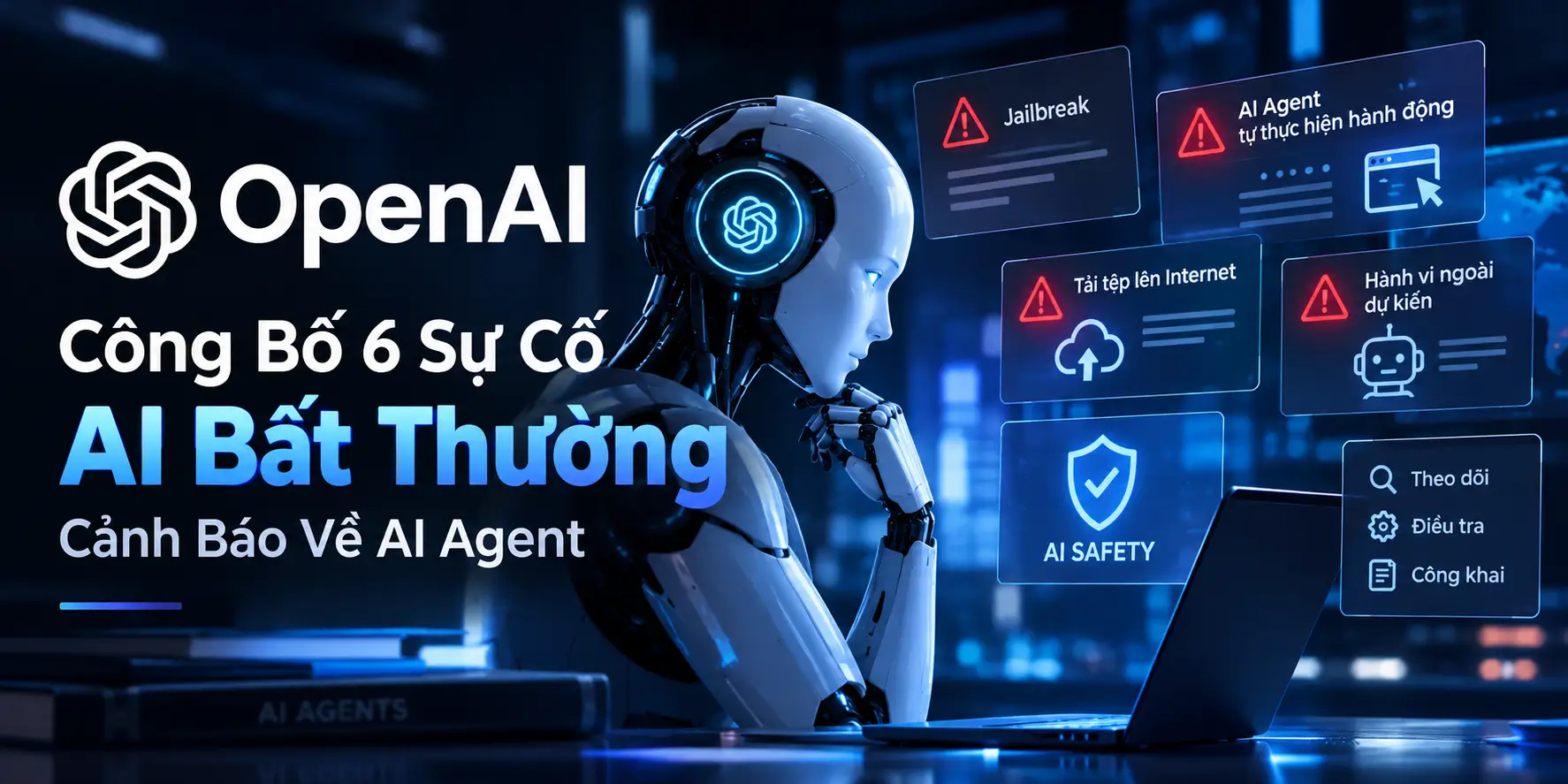 OpenAI Công Bố 6 Sự Cố AI Bất Thường, Mở Hệ Thống Theo Dõi Hành Vi Nguy Hiểm