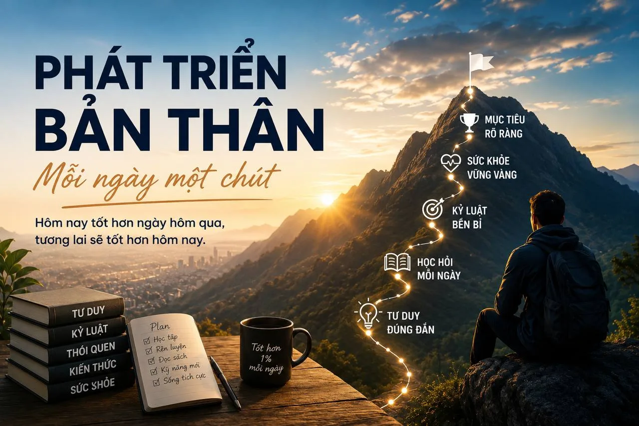 Phát triển bản thân: 6 cách giúp bạn tiến bộ mỗi ngày trong thời đại số