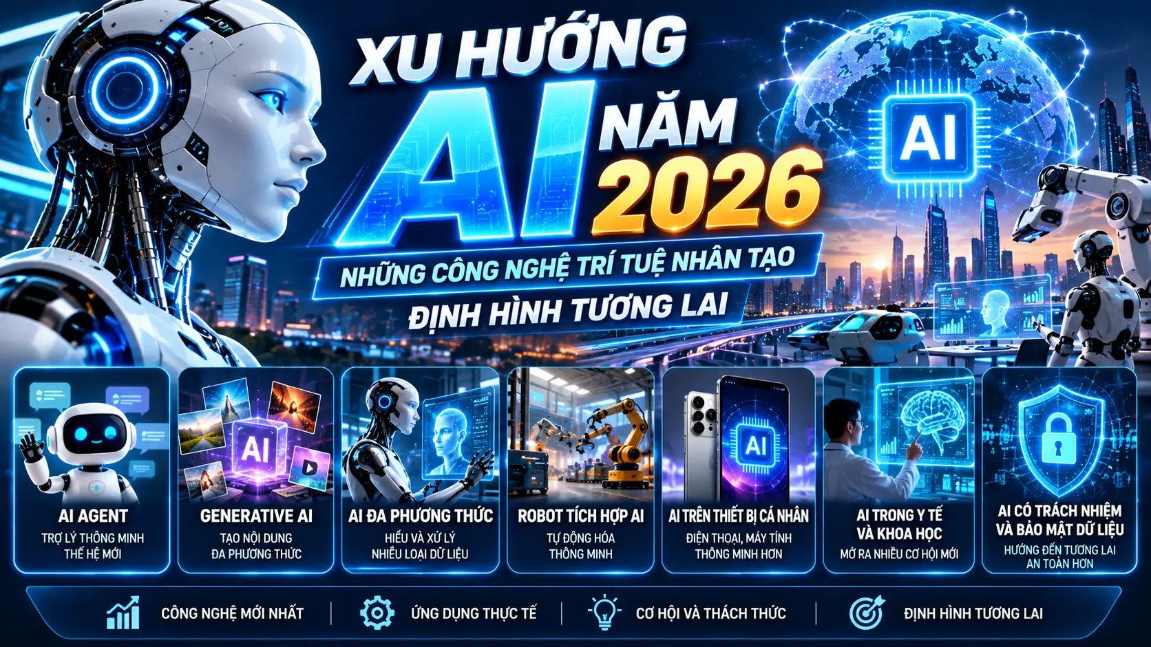 Xu Hướng AI Năm 2026: Những Công Nghệ Trí Tuệ Nhân Tạo Định Hình Tương Lai