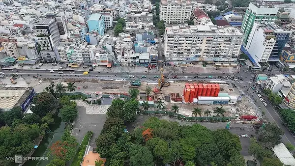 Loạt đường trung tâm TP.HCM sắp chuyển một chiều hơn 3 năm để thi công Metro số 2